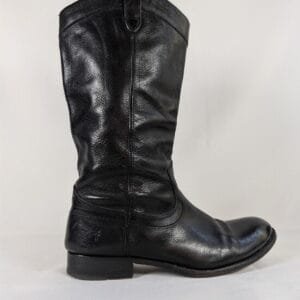 Frye Carson Pull On Boot Black Leather 10 B Womens Shoes