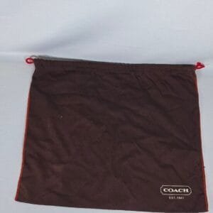 Coach Authentic Replacement Dust Bag Brown Red Large 18x15.5 Womens