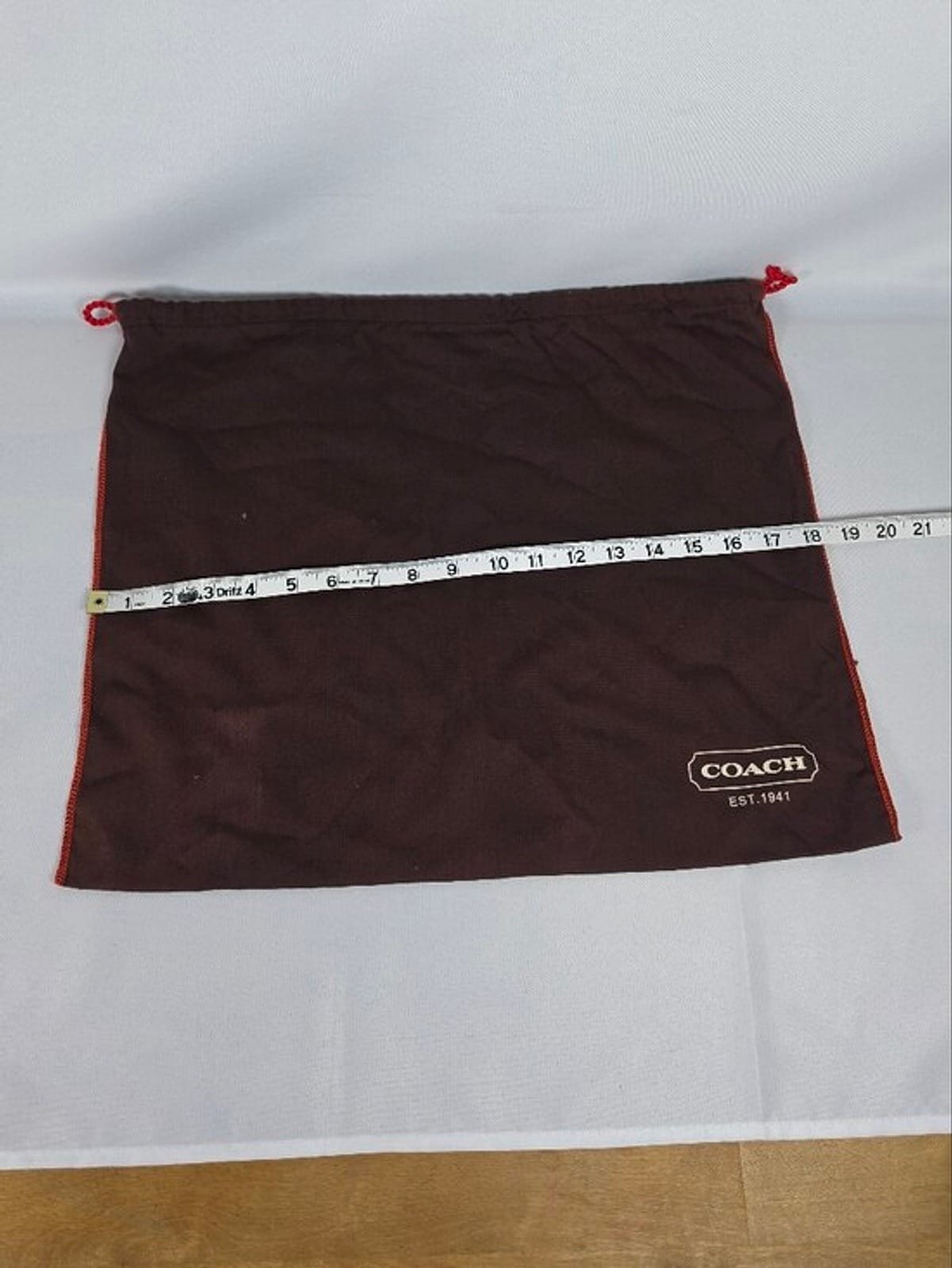 2048 67e75623 a6bc 4e45 9023 61c4056d50ae 1781591117920 573317904.jpeg Coach Authentic Replacement Dust Bag Brown Red Large 18x15.5 Womens