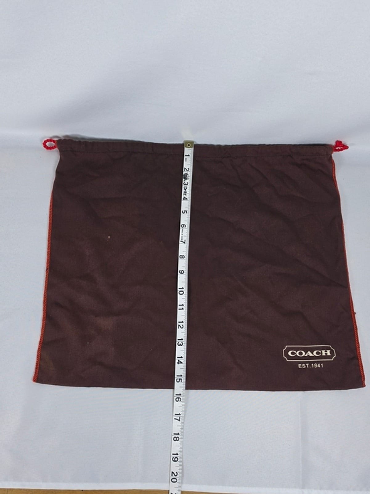 2048 67e75623 a6bc 4e45 9023 61c4056d50ae 1781591117922 863462303.jpeg Coach Authentic Replacement Dust Bag Brown Red Large 18x15.5 Womens