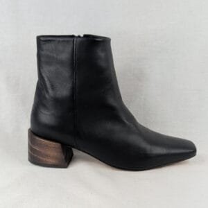 Mari Giudicelli 1717 Ankle Boot Black Leather Size 39 Womens