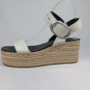 Rag & Bone August Platform Espadrille White Leather EU 39 US 9 Women Sandal