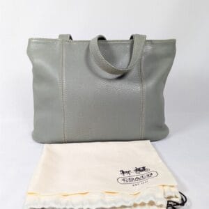 Coach Vintage Sonoma 4915 Tote Bag Sage Green Pebbled Leather Womens
